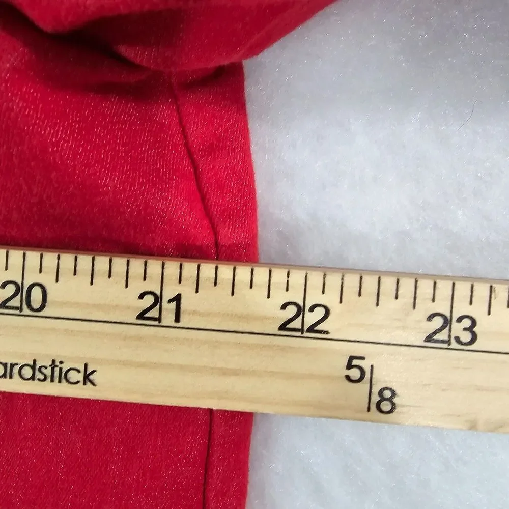 Christopher and Banks Womens Lightweight Jacket Coat‎ Collared Stretch Red Large